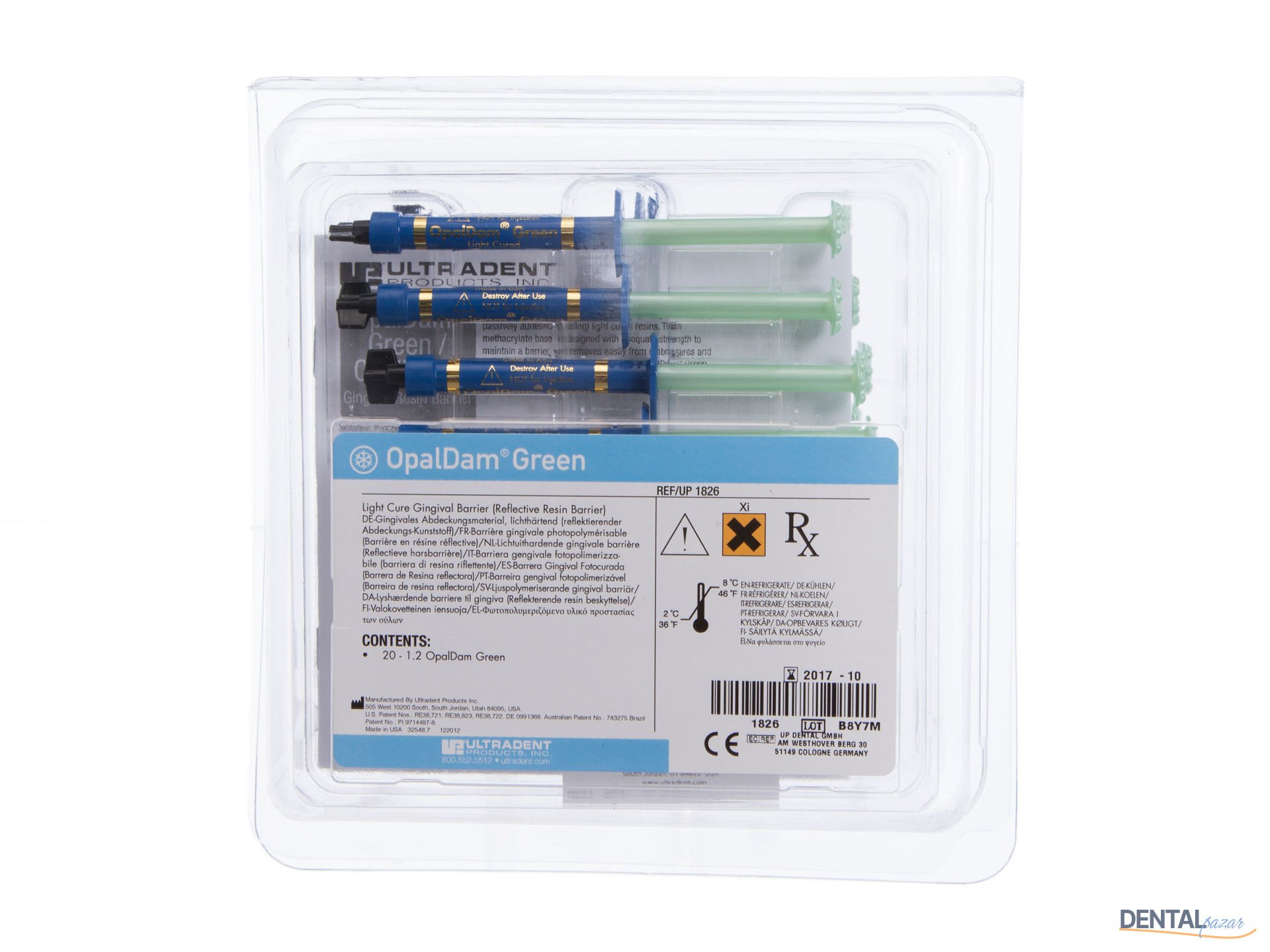 OpalDam Green Refil - Dişeti Koruyucu Bariyer 1 x 1,2 ml
