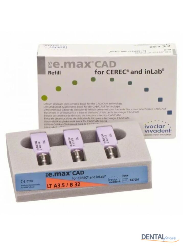 IPS e.max CAD for CEREC ve inLab Blok HT B32
