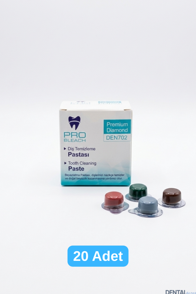 Elmas Partiküllü Diş Temizleme Pastası 20 Adet | Yoğun Beyazlatıcı & Profesyonel Etki