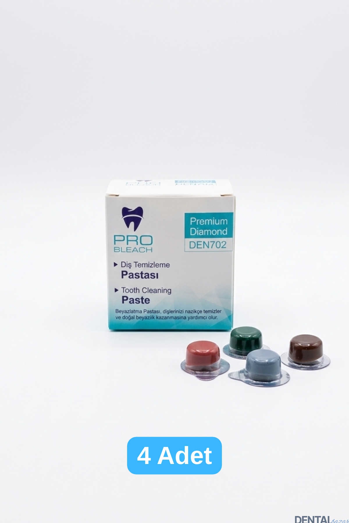 Elmas Partiküllü Diş Temizleme Pastası 4 Adet | Yoğun Beyazlatıcı & Tartar Karşıtı Profesyonel Bakım