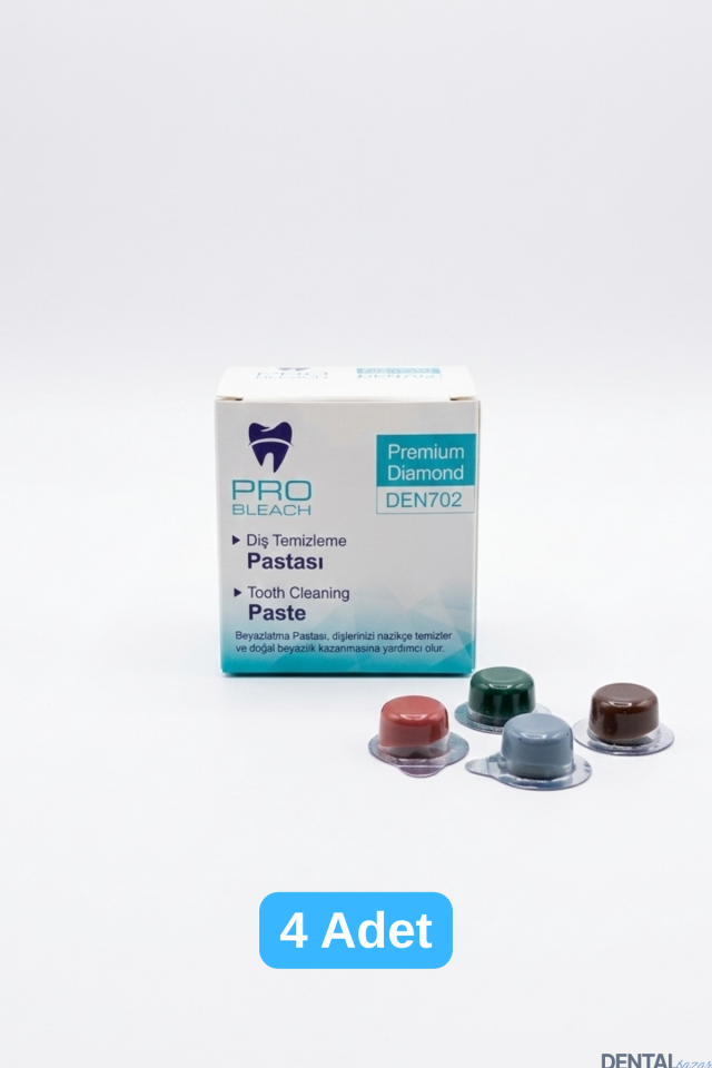 Elmas Partiküllü Diş Temizleme Pastası 4 Adet | Yoğun Beyazlatıcı & Tartar Karşıtı Profesyonel Bakım