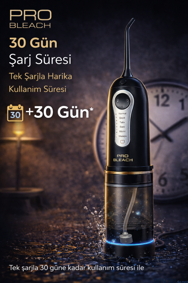 Y821 Waterful Ultra Portatif Ağız Temizleme Duşu | 8 Basınç Ayarlı | 6 Modlu | Aile Tipi