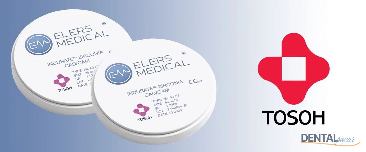 INDURATE Multilayer Combinate Translucent Zirkon Blok - 16 mm - %100 TOSOH