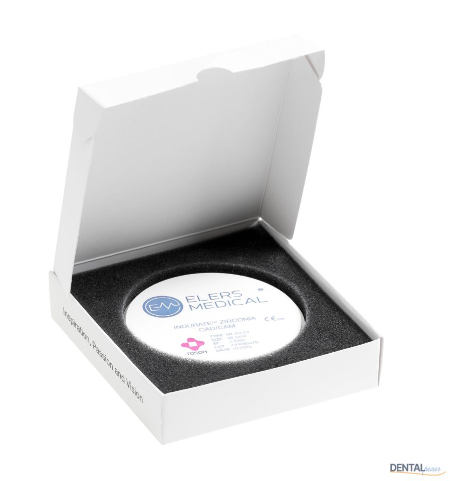 INDURATE Multilayer Combinate Translucent Zirkon Blok - 20 mm - %100 TOSOH