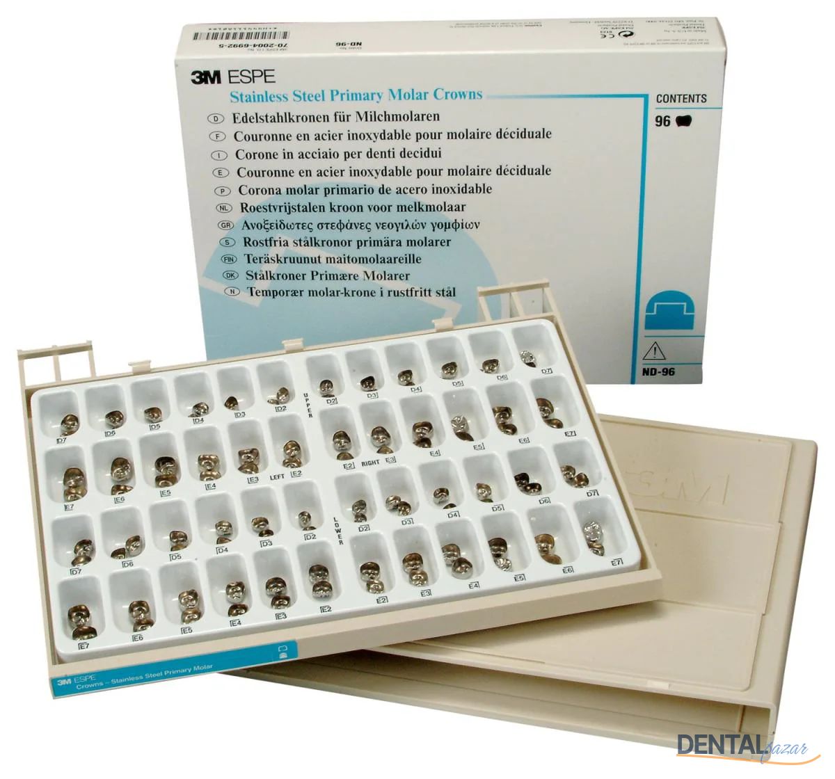 Paslanmaz Çelik Kuron Set- Daimi Molar için