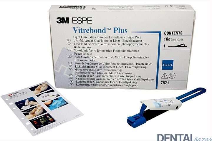 3M Vitrebond Plus Light Cure Glass Ionomer Liner GI Single 7571