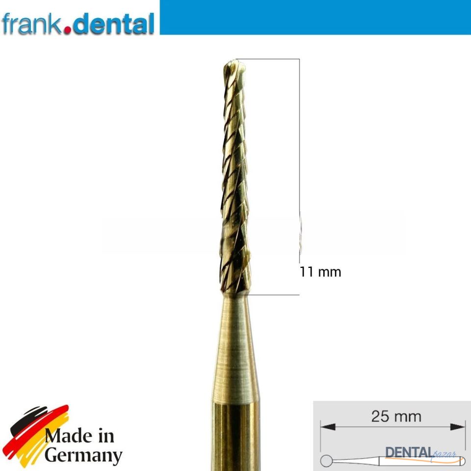 Titanyum Carpide Lindemann Cerrahi Frez - 262 FGXL