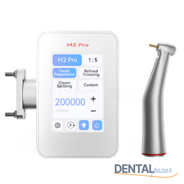 M2PRO Elektrikli Mikromotor & Kırmızı Kuşak Anguldurva  Set
