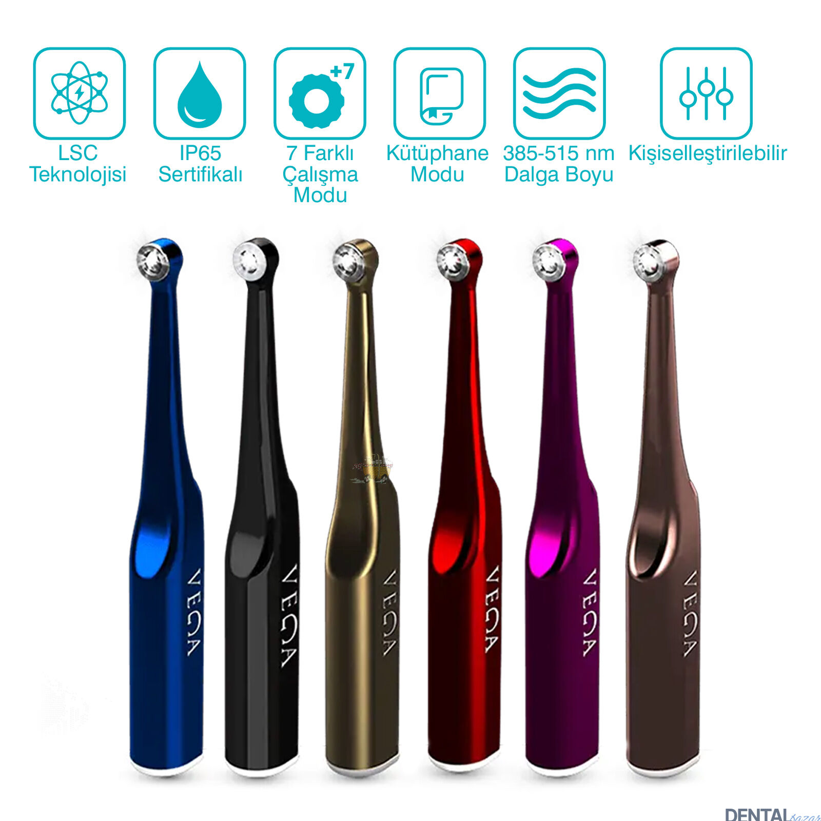 Dentac Vega Led Polimerizasyon Cihazı (Alım esnasında renk seçimi)
