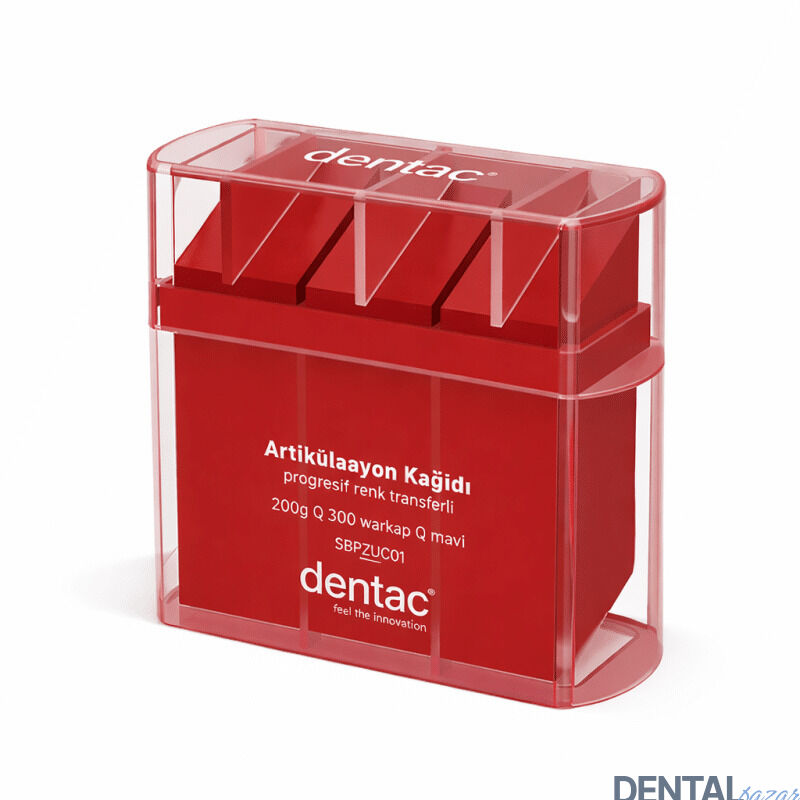 Dentac Artikulasyon Kağıdı 300 Yaprak Kırmızı