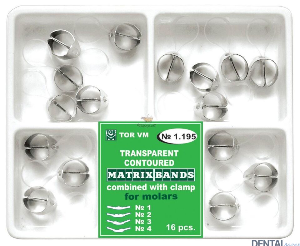 Transparan Molar Klipsli Matris Bandı NO: 1.195