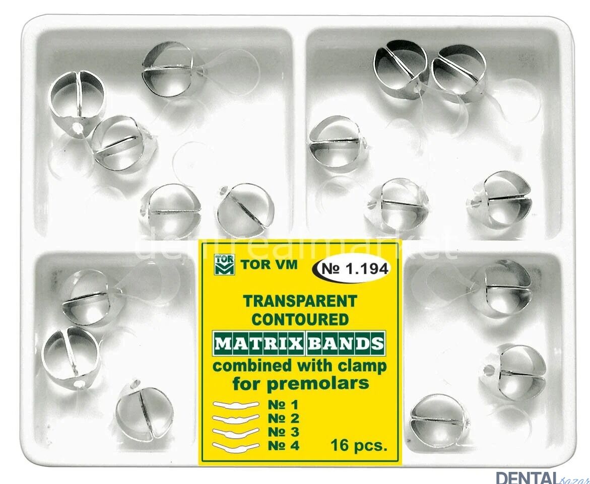 Transparan Premolar Klipsli Matris Bandı No: 1.194