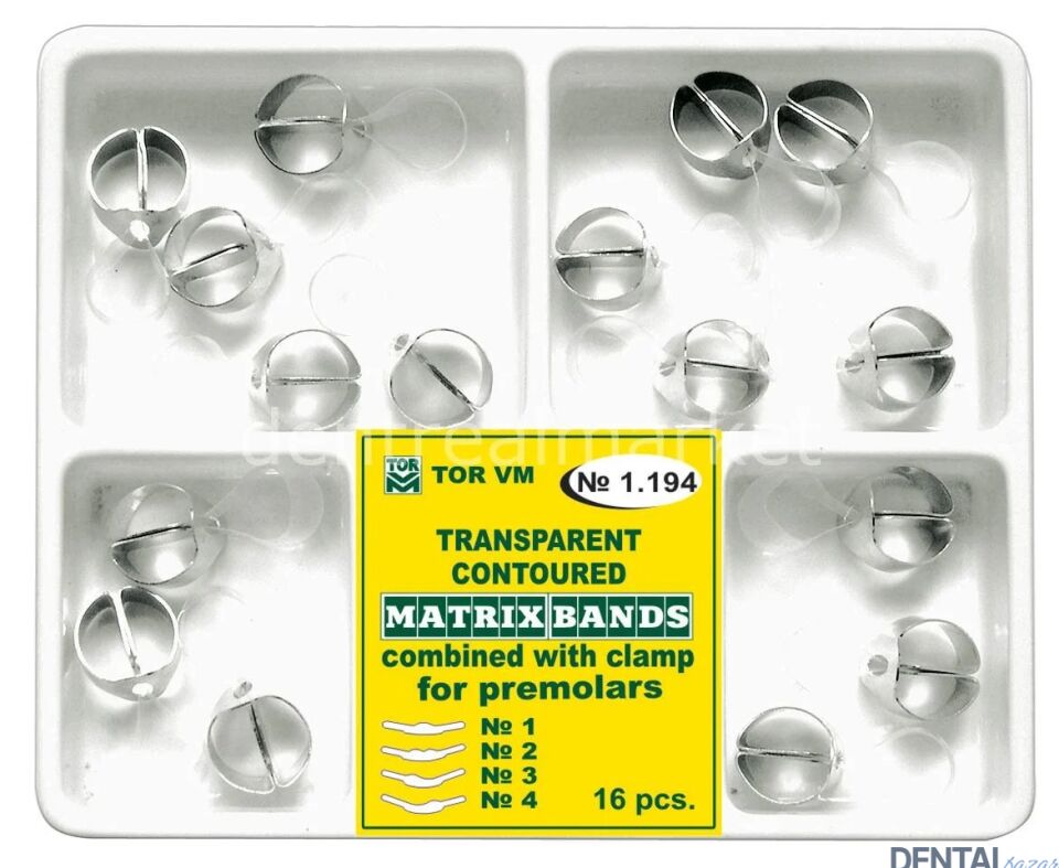 Transparan Premolar Klipsli Matris Bandı No: 1.194