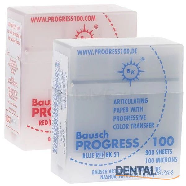 Progress Artikülasyon Kağıdı I Form - Düz -100 Mic 300'lük Kutu BK51