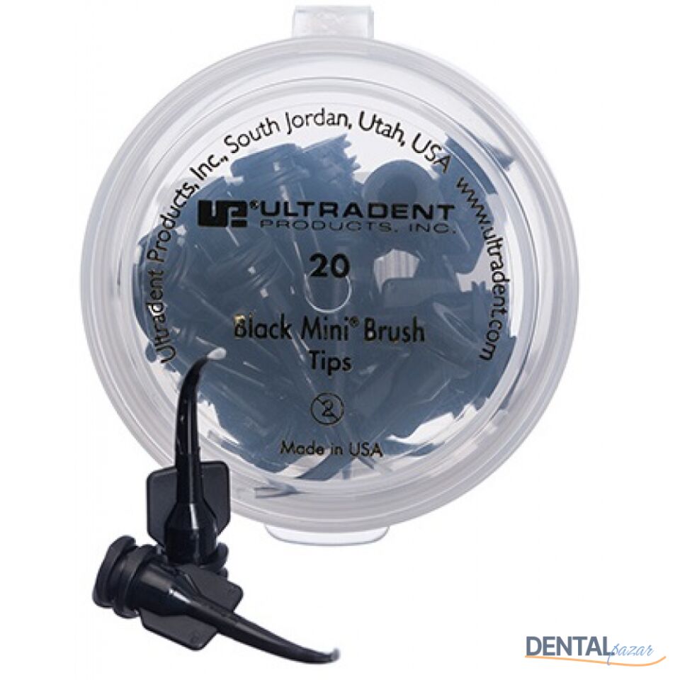 Black Mini Brush Tips 20'li