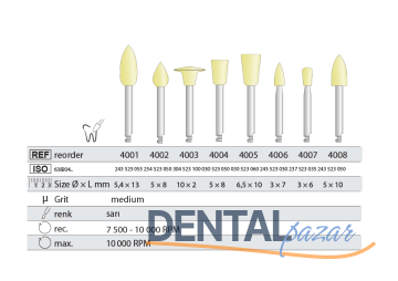 Kompozit Cila Lastigi - 100 Adet