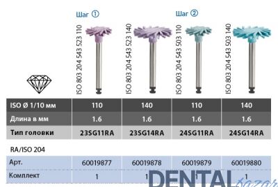 COLTENE DIATECH SİLİCONE POLİSHERS SHAPEGUARD 23SG14RA, 5 PCS